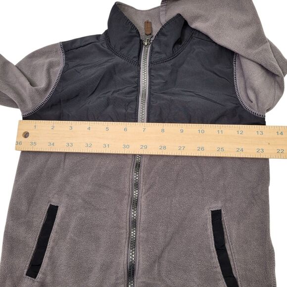 Carter's Toddler Kids Black and Gray Zip-Up Fleece Jacket Size 4T Pre-Own - Picture 10 of 11